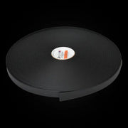 Schwarze BioThane Super Grip Rolle (BL761, Draufsicht mit Etikett)