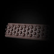 Braunes BioThane Super Rein Grip QT Band (BR-Single, genoppte Grip-Struktur)