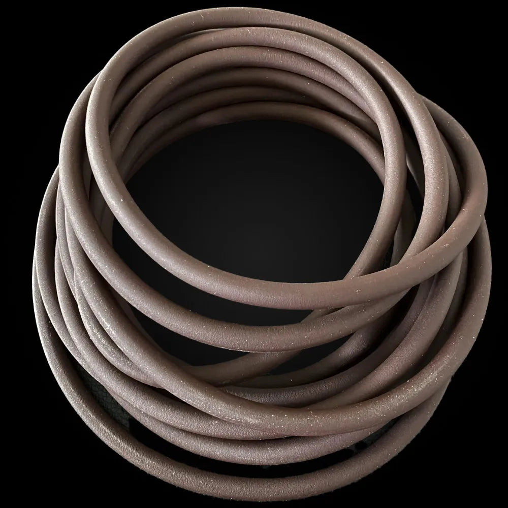 Dunkelbraunes / Taupe BioThane beschichtetes Seil C05/C08 – BR523