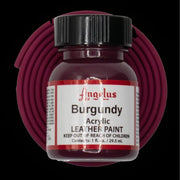 Angelus Burgundy Lederfarbe mit bordeauxfarbenem BioThane Band