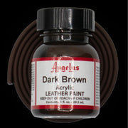 Angelus Dark Brown Lederfarbe mit braunem BioThane Band