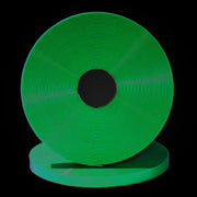 Grüne BioThane-Gurtbandrolle, glattes beschichtetes Bandmaterial, Gold-GN101