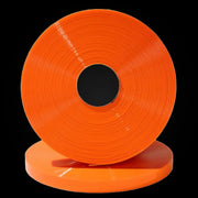 Orange BioThane-beschichtete Gurtbandrolle, langlebiges Bandmaterial mit glatter Oberfläche und hoher Flexibilität, Gold-OR315