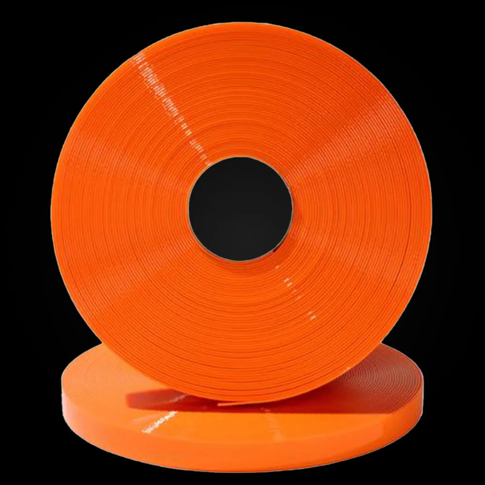 Orange BioThane-beschichtete Gurtbandrolle, langlebiges Bandmaterial mit glatter Oberfläche und hoher Flexibilität, Gold-OR315