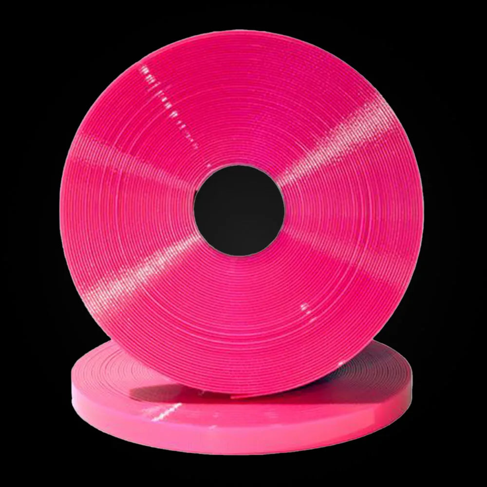 Pinke BioThane-beschichtete Gurtbandrolle, langlebiges Bandmaterial mit glatter Oberfläche und hoher Flexibilität, Gold-PK311