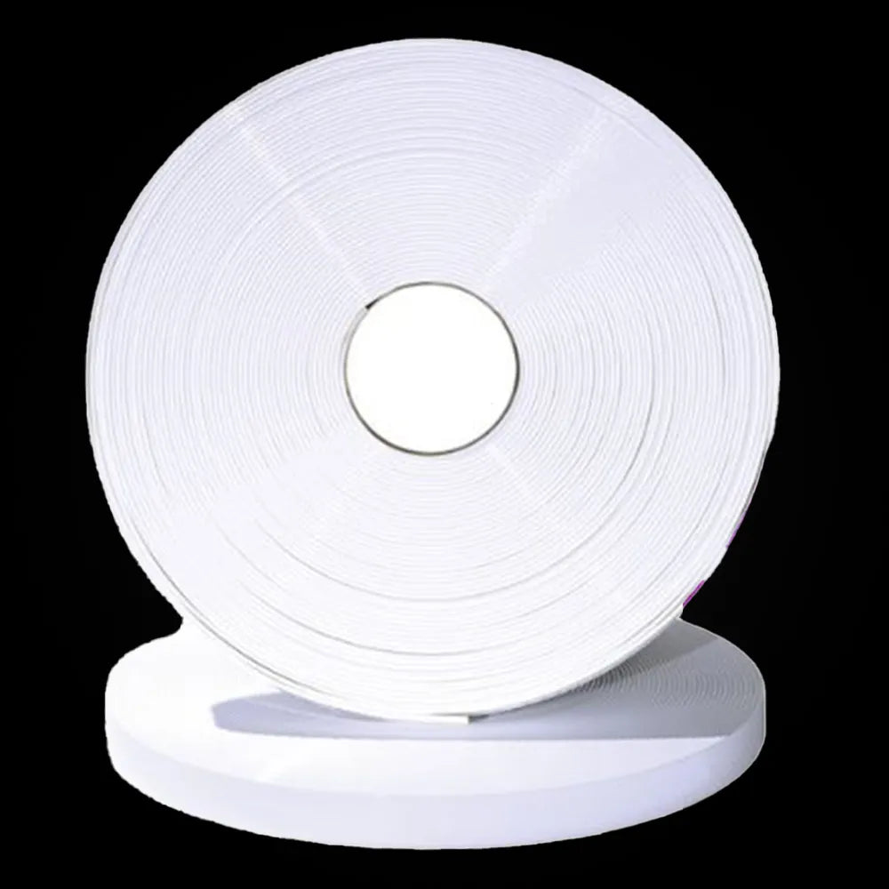 Weiße BioThane-Gurtbandrolle, glattes beschichtetes Bandmaterial, Gold-WH101
