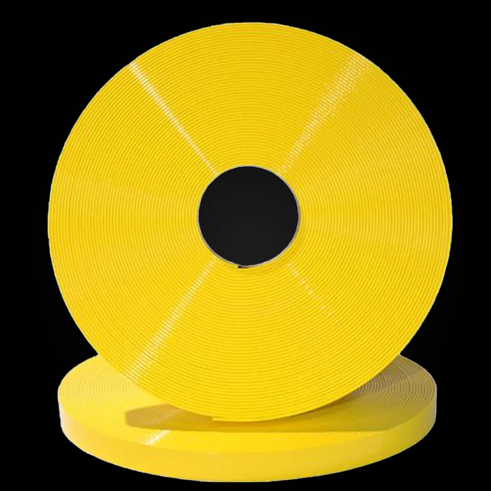 Gelbe BioThane-Gurtbandrolle, glattes beschichtetes Bandmaterial, Gold-YE101