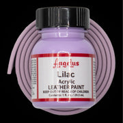 Angelus Lilac Acryl Lederfarbe mit lila BioThane Band