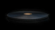 Schwarzes BioThane Beta Super Heavy Pebble Band auf Rolle (BL580, strukturierte Pebble-Oberfläche)