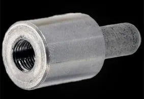 Metallischer Gewinde-Stempelhalter für die Handyman Presse zur sicheren Aufnahme austauschbarer Lochstanzen für Leder- und BioThane-Verarbeitung
