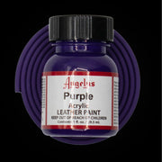Angelus Purple Acryl Lederfarbe mit lila BioThane Band